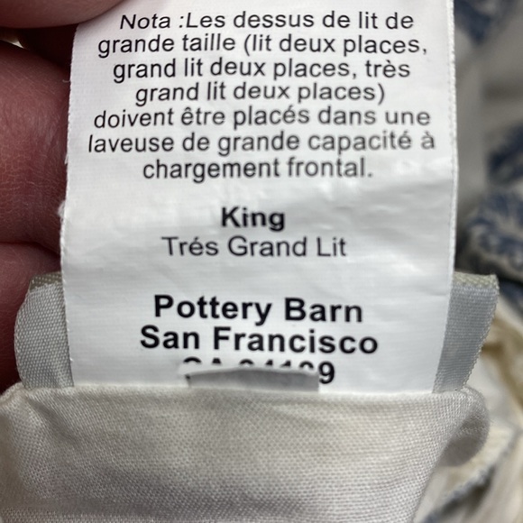 Pottery Barn Rayna Linen Cotton Blend Duvet Cover - Picture 6 of 6